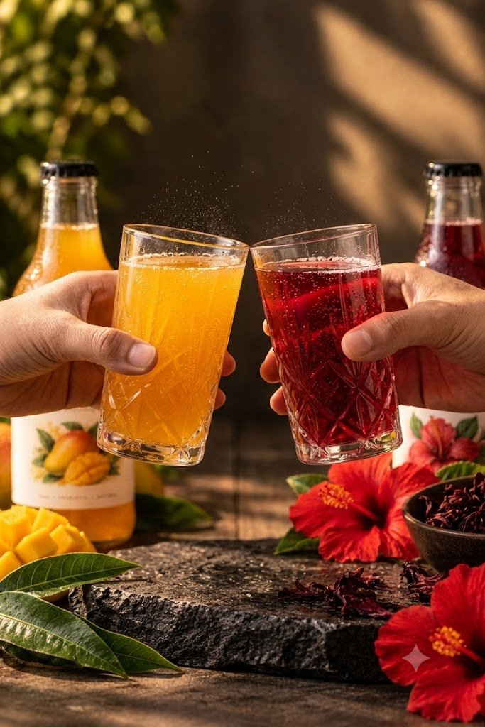 Fresh kombucha being poured into a glass